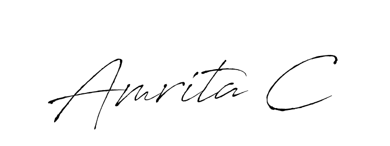 How to make Amrita C signature? Antro_Vectra is a professional autograph style. Create handwritten signature for Amrita C name. Amrita C signature style 6 images and pictures png