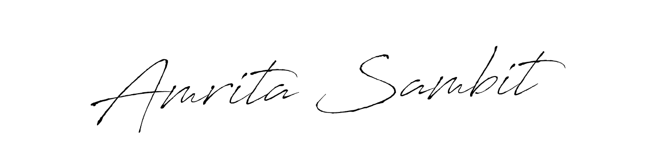 Use a signature maker to create a handwritten signature online. With this signature software, you can design (Antro_Vectra) your own signature for name Amrita Sambit. Amrita Sambit signature style 6 images and pictures png