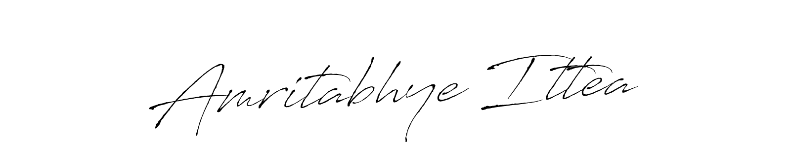 Make a beautiful signature design for name Amritabhye Ittea. With this signature (Antro_Vectra) style, you can create a handwritten signature for free. Amritabhye Ittea signature style 6 images and pictures png