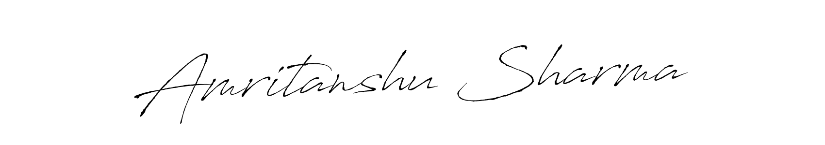 Make a beautiful signature design for name Amritanshu Sharma. With this signature (Antro_Vectra) style, you can create a handwritten signature for free. Amritanshu Sharma signature style 6 images and pictures png