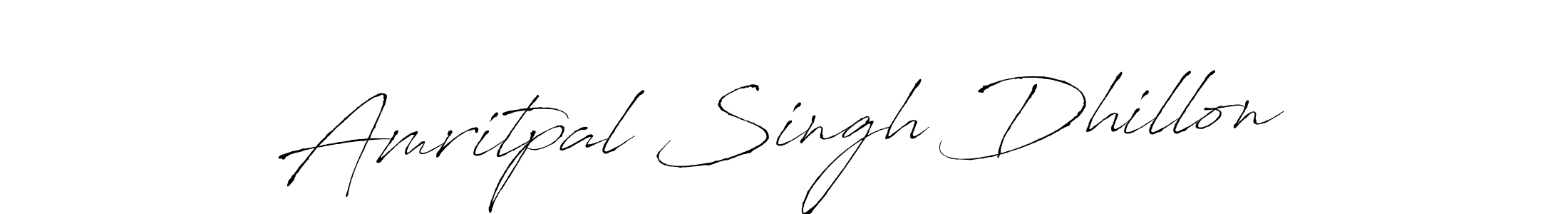 Amritpal Singh Dhillon stylish signature style. Best Handwritten Sign (Antro_Vectra) for my name. Handwritten Signature Collection Ideas for my name Amritpal Singh Dhillon. Amritpal Singh Dhillon signature style 6 images and pictures png