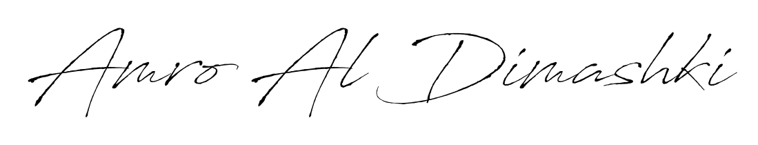 Transform the name Amro Al Dimashki into a signature masterpiece using Antro_Vectra font. Ideal for photographers, artists, and creators looking for watermarks. Amro Al Dimashki signature style 6 images and pictures png