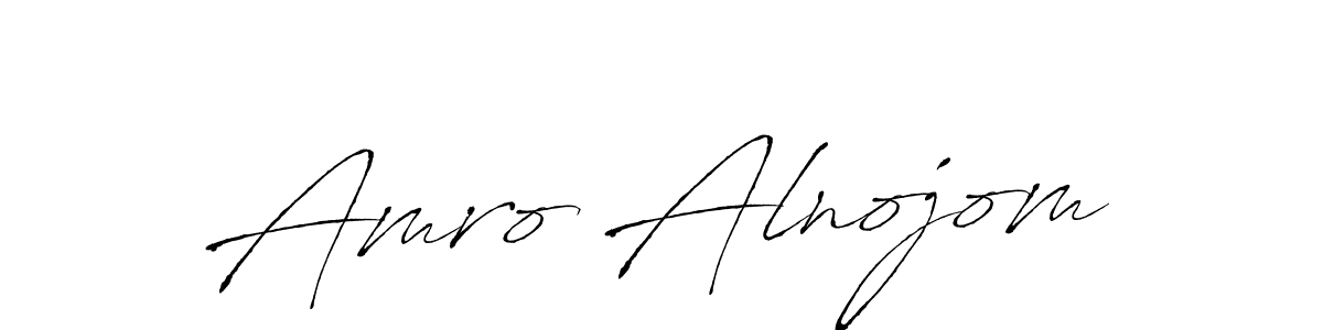 Amro Alnojom stylish signature style. Best Handwritten Sign (Antro_Vectra) for my name. Handwritten Signature Collection Ideas for my name Amro Alnojom. Amro Alnojom signature style 6 images and pictures png