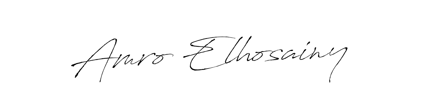 How to make Amro Elhosainy signature? Antro_Vectra is a professional autograph style. Create handwritten signature for Amro Elhosainy name. Amro Elhosainy signature style 6 images and pictures png