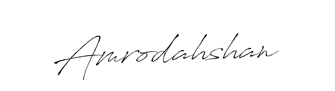 Create a beautiful signature design for name Amrodahshan. With this signature (Antro_Vectra) fonts, you can make a handwritten signature for free. Amrodahshan signature style 6 images and pictures png