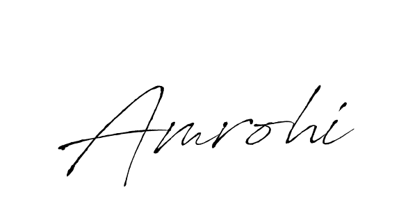 How to make Amrohi name signature. Use Antro_Vectra style for creating short signs online. This is the latest handwritten sign. Amrohi signature style 6 images and pictures png