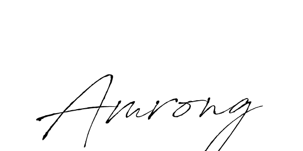 How to make Amrong name signature. Use Antro_Vectra style for creating short signs online. This is the latest handwritten sign. Amrong signature style 6 images and pictures png