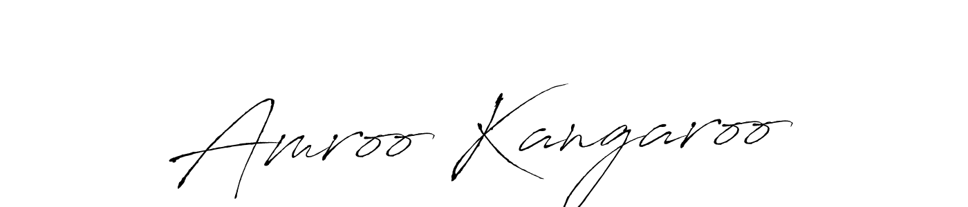 Design your own signature with our free online signature maker. With this signature software, you can create a handwritten (Antro_Vectra) signature for name Amroo Kangaroo. Amroo Kangaroo signature style 6 images and pictures png