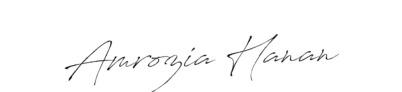 if you are searching for the best signature style for your name Amrozia Hanan. so please give up your signature search. here we have designed multiple signature styles  using Antro_Vectra. Amrozia Hanan signature style 6 images and pictures png