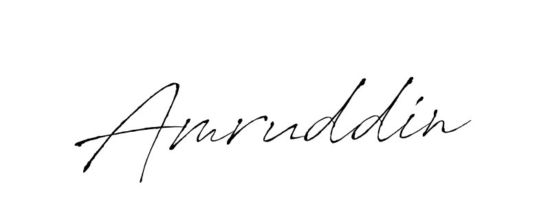 Design your own signature with our free online signature maker. With this signature software, you can create a handwritten (Antro_Vectra) signature for name Amruddin. Amruddin signature style 6 images and pictures png