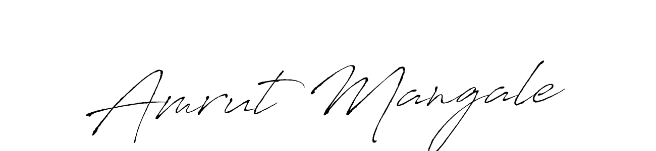 The best way (Antro_Vectra) to make a short signature is to pick only two or three words in your name. The name Amrut Mangale include a total of six letters. For converting this name. Amrut Mangale signature style 6 images and pictures png
