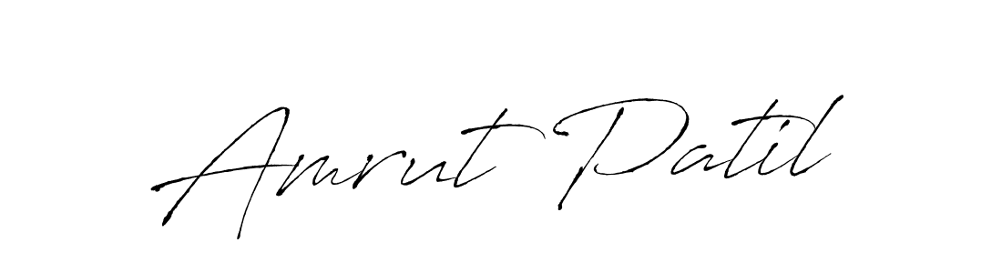 Make a beautiful signature design for name Amrut Patil. With this signature (Antro_Vectra) style, you can create a handwritten signature for free. Amrut Patil signature style 6 images and pictures png
