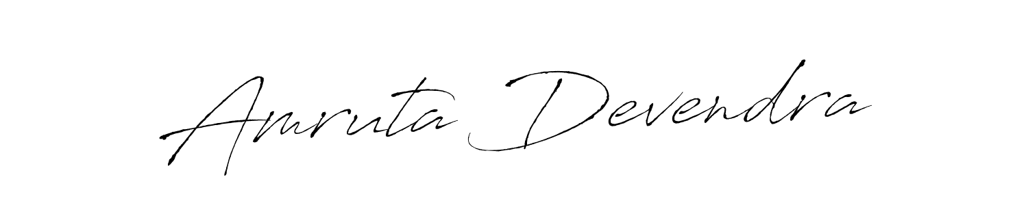This is the best signature style for the Amruta Devendra name. Also you like these signature font (Antro_Vectra). Mix name signature. Amruta Devendra signature style 6 images and pictures png