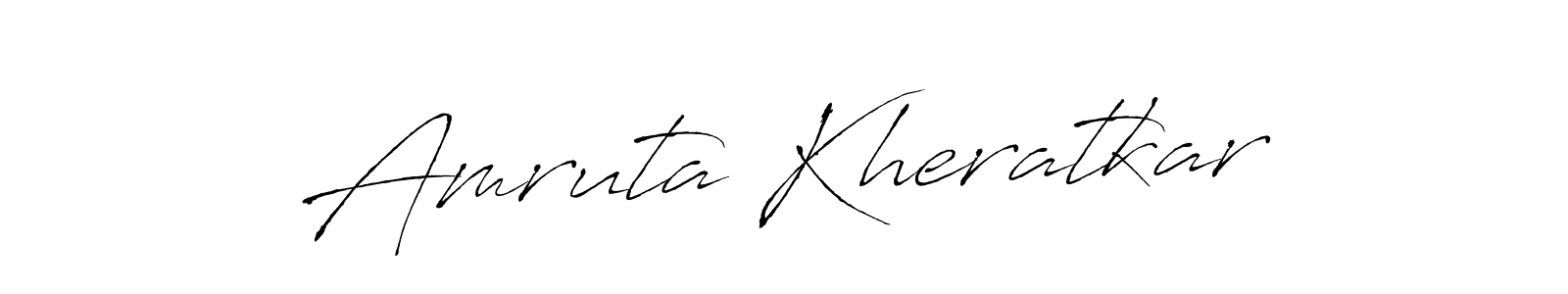 How to make Amruta Kheratkar signature? Antro_Vectra is a professional autograph style. Create handwritten signature for Amruta Kheratkar name. Amruta Kheratkar signature style 6 images and pictures png