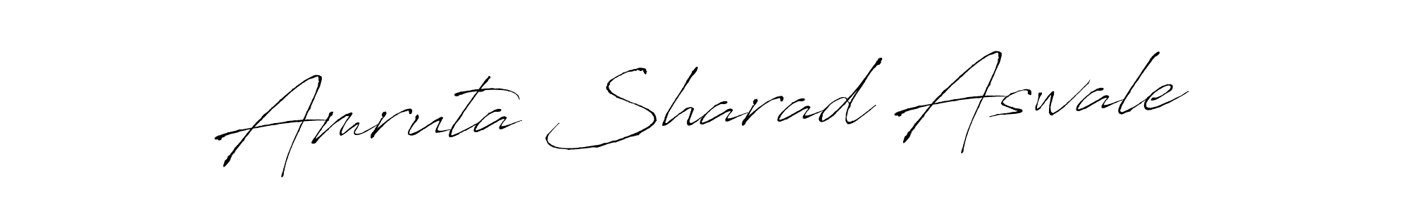 Make a beautiful signature design for name Amruta Sharad Aswale. With this signature (Antro_Vectra) style, you can create a handwritten signature for free. Amruta Sharad Aswale signature style 6 images and pictures png