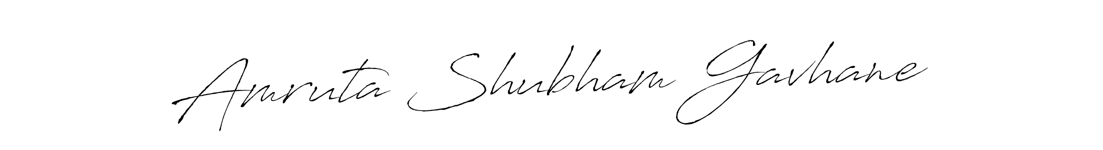 How to make Amruta Shubham Gavhane signature? Antro_Vectra is a professional autograph style. Create handwritten signature for Amruta Shubham Gavhane name. Amruta Shubham Gavhane signature style 6 images and pictures png