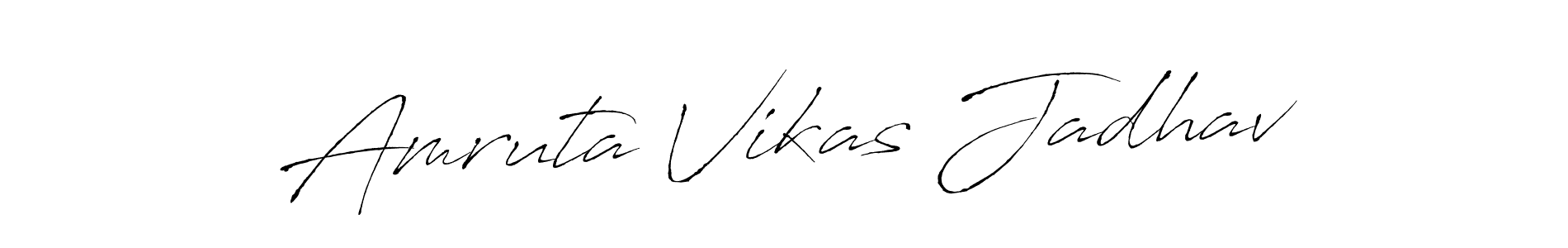 Use a signature maker to create a handwritten signature online. With this signature software, you can design (Antro_Vectra) your own signature for name Amruta Vikas Jadhav. Amruta Vikas Jadhav signature style 6 images and pictures png