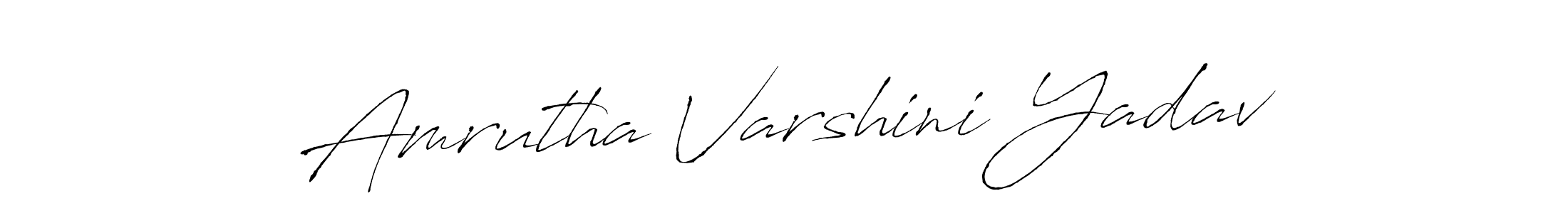 This is the best signature style for the Amrutha Varshini Yadav name. Also you like these signature font (Antro_Vectra). Mix name signature. Amrutha Varshini Yadav signature style 6 images and pictures png