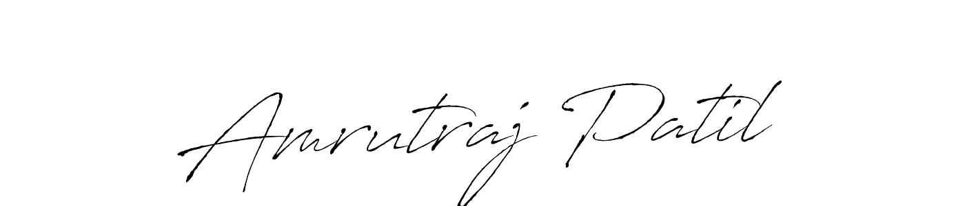 Make a beautiful signature design for name Amrutraj Patil. With this signature (Antro_Vectra) style, you can create a handwritten signature for free. Amrutraj Patil signature style 6 images and pictures png