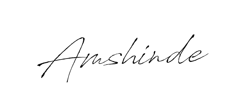 Design your own signature with our free online signature maker. With this signature software, you can create a handwritten (Antro_Vectra) signature for name Amshinde. Amshinde signature style 6 images and pictures png