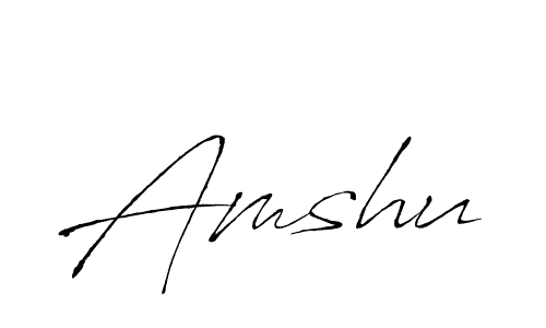 Amshu stylish signature style. Best Handwritten Sign (Antro_Vectra) for my name. Handwritten Signature Collection Ideas for my name Amshu. Amshu signature style 6 images and pictures png