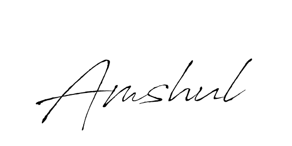 Also we have Amshul name is the best signature style. Create professional handwritten signature collection using Antro_Vectra autograph style. Amshul signature style 6 images and pictures png