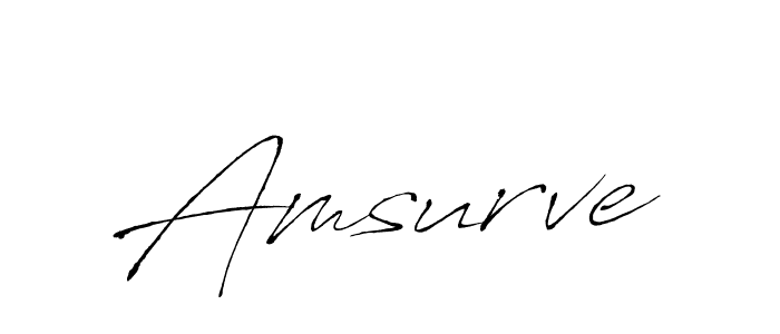 Also You can easily find your signature by using the search form. We will create Amsurve name handwritten signature images for you free of cost using Antro_Vectra sign style. Amsurve signature style 6 images and pictures png