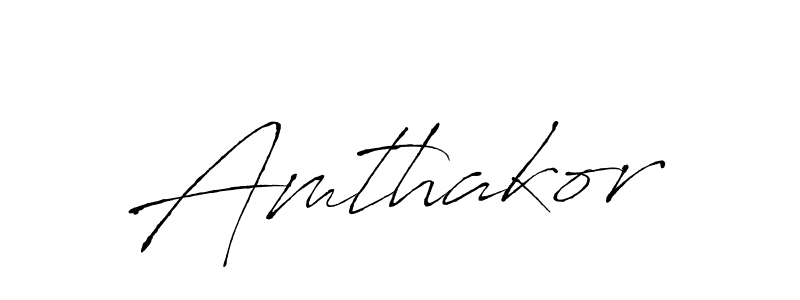 Make a beautiful signature design for name Amthakor. With this signature (Antro_Vectra) style, you can create a handwritten signature for free. Amthakor signature style 6 images and pictures png