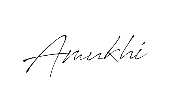 Design your own signature with our free online signature maker. With this signature software, you can create a handwritten (Antro_Vectra) signature for name Amukhi. Amukhi signature style 6 images and pictures png