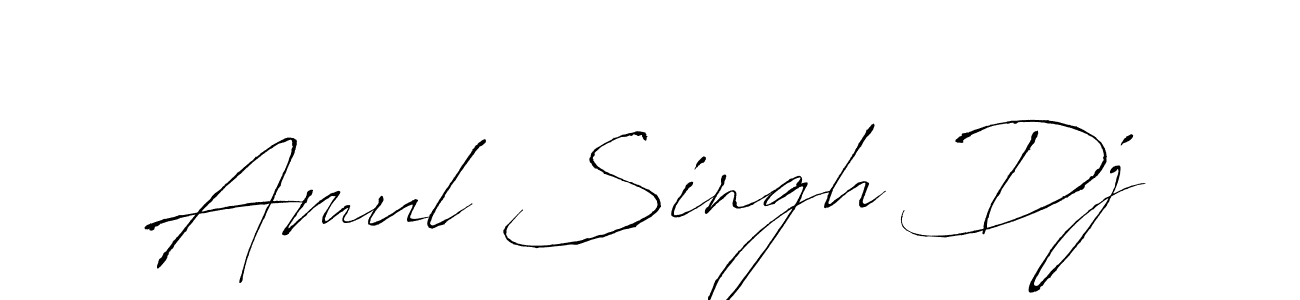 Also we have Amul Singh Dj name is the best signature style. Create professional handwritten signature collection using Antro_Vectra autograph style. Amul Singh Dj signature style 6 images and pictures png