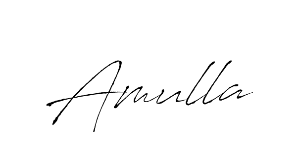 Also we have Amulla name is the best signature style. Create professional handwritten signature collection using Antro_Vectra autograph style. Amulla signature style 6 images and pictures png