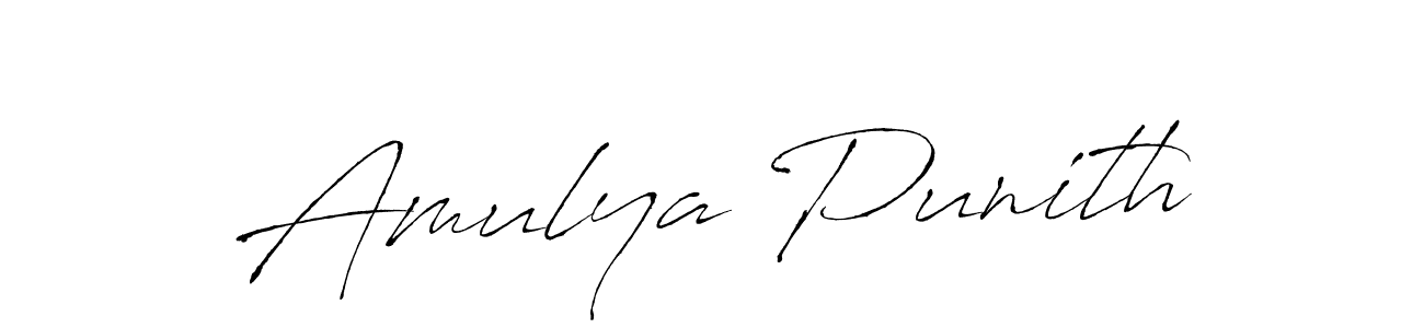 It looks lik you need a new signature style for name Amulya Punith. Design unique handwritten (Antro_Vectra) signature with our free signature maker in just a few clicks. Amulya Punith signature style 6 images and pictures png