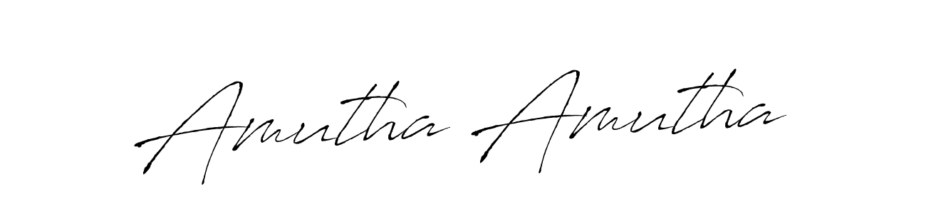 Design your own signature with our free online signature maker. With this signature software, you can create a handwritten (Antro_Vectra) signature for name Amutha Amutha. Amutha Amutha signature style 6 images and pictures png