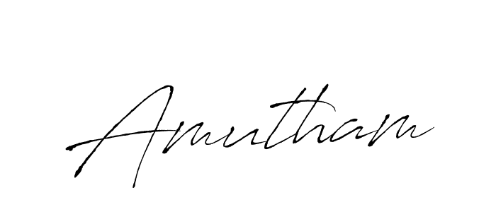 Antro_Vectra is a professional signature style that is perfect for those who want to add a touch of class to their signature. It is also a great choice for those who want to make their signature more unique. Get Amutham name to fancy signature for free. Amutham signature style 6 images and pictures png