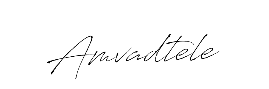 The best way (Antro_Vectra) to make a short signature is to pick only two or three words in your name. The name Amvadtele include a total of six letters. For converting this name. Amvadtele signature style 6 images and pictures png