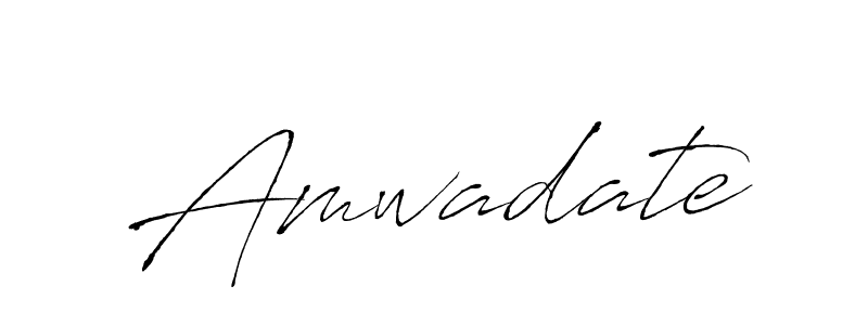 Design your own signature with our free online signature maker. With this signature software, you can create a handwritten (Antro_Vectra) signature for name Amwadate. Amwadate signature style 6 images and pictures png