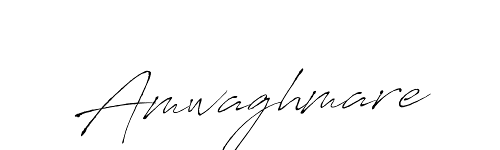 Also we have Amwaghmare name is the best signature style. Create professional handwritten signature collection using Antro_Vectra autograph style. Amwaghmare signature style 6 images and pictures png
