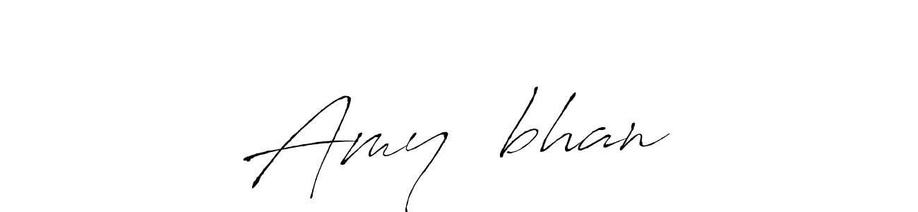 Make a beautiful signature design for name Amy❤️bhan. With this signature (Antro_Vectra) style, you can create a handwritten signature for free. Amy❤️bhan signature style 6 images and pictures png