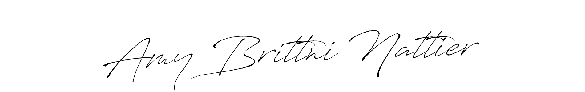 if you are searching for the best signature style for your name Amy Brittni Nattier. so please give up your signature search. here we have designed multiple signature styles  using Antro_Vectra. Amy Brittni Nattier signature style 6 images and pictures png