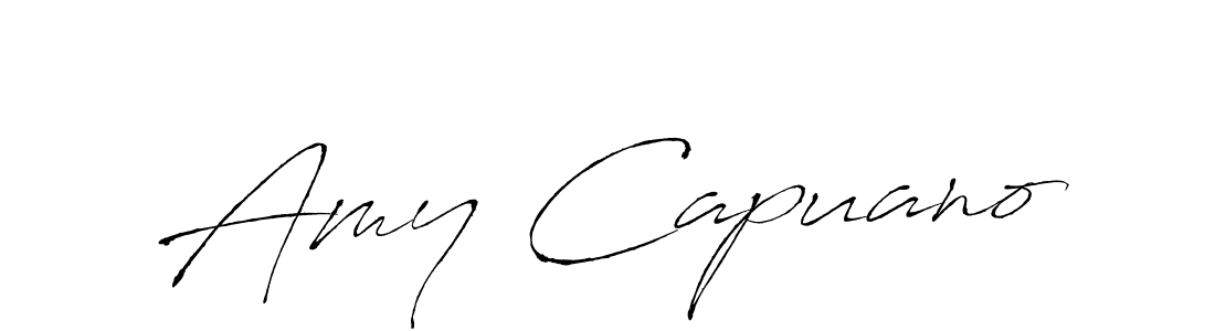 Make a beautiful signature design for name Amy Capuano. Use this online signature maker to create a handwritten signature for free. Amy Capuano signature style 6 images and pictures png