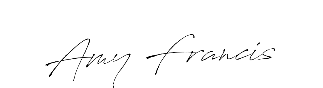 Make a beautiful signature design for name Amy Francis. With this signature (Antro_Vectra) style, you can create a handwritten signature for free. Amy Francis signature style 6 images and pictures png