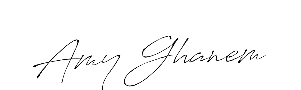 Similarly Antro_Vectra is the best handwritten signature design. Signature creator online .You can use it as an online autograph creator for name Amy Ghanem. Amy Ghanem signature style 6 images and pictures png