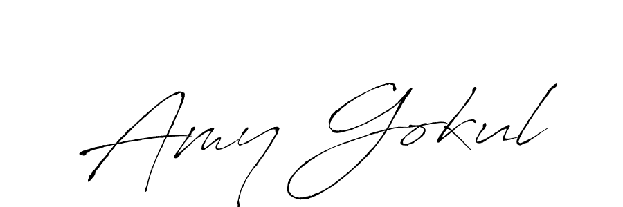 Use a signature maker to create a handwritten signature online. With this signature software, you can design (Antro_Vectra) your own signature for name Amy Gokul. Amy Gokul signature style 6 images and pictures png