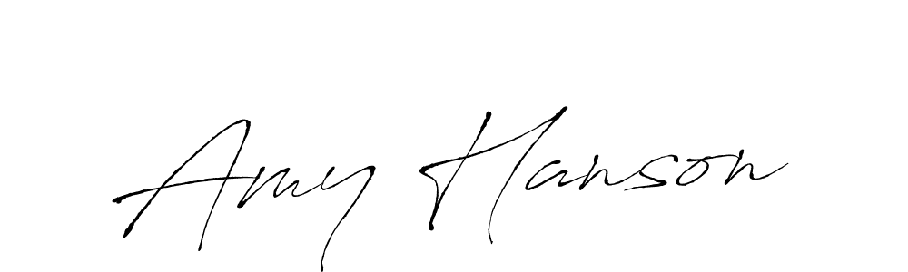 Amy Hanson stylish signature style. Best Handwritten Sign (Antro_Vectra) for my name. Handwritten Signature Collection Ideas for my name Amy Hanson. Amy Hanson signature style 6 images and pictures png