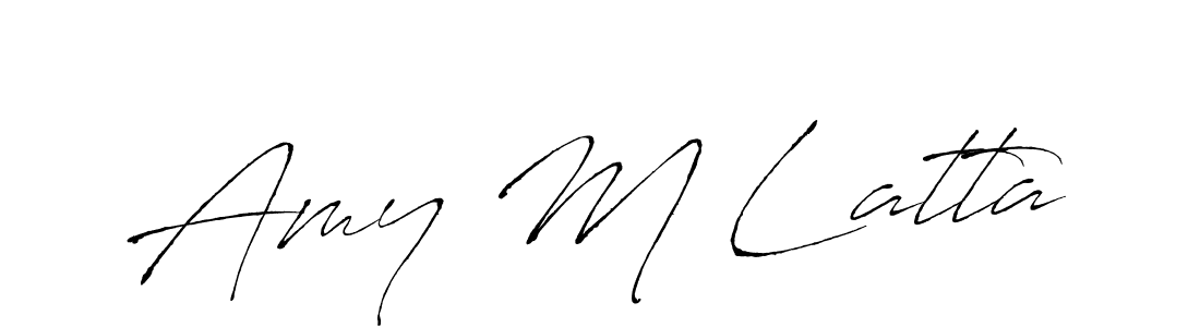 It looks lik you need a new signature style for name Amy M Latta. Design unique handwritten (Antro_Vectra) signature with our free signature maker in just a few clicks. Amy M Latta signature style 6 images and pictures png