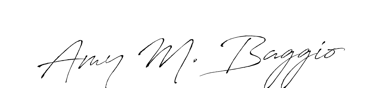 Create a beautiful signature design for name Amy M. Baggio. With this signature (Antro_Vectra) fonts, you can make a handwritten signature for free. Amy M. Baggio signature style 6 images and pictures png