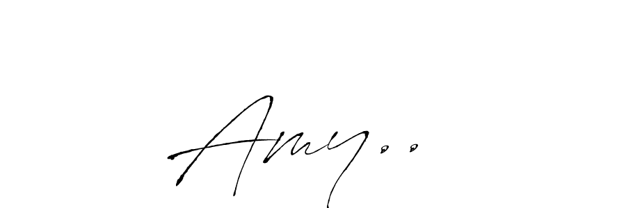 The best way (Antro_Vectra) to make a short signature is to pick only two or three words in your name. The name Amy.. ♥ include a total of six letters. For converting this name. Amy.. ♥ signature style 6 images and pictures png