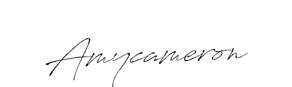 Design your own signature with our free online signature maker. With this signature software, you can create a handwritten (Antro_Vectra) signature for name Amycameron. Amycameron signature style 6 images and pictures png