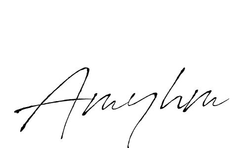 Similarly Antro_Vectra is the best handwritten signature design. Signature creator online .You can use it as an online autograph creator for name Amyhm. Amyhm signature style 6 images and pictures png