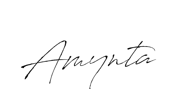How to make Amynta name signature. Use Antro_Vectra style for creating short signs online. This is the latest handwritten sign. Amynta signature style 6 images and pictures png
